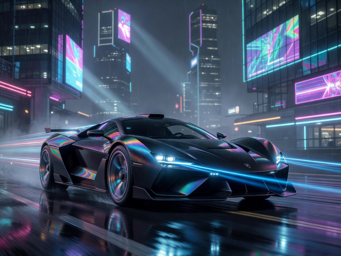 Hyper Phantom High Velocity Cyber Supercar