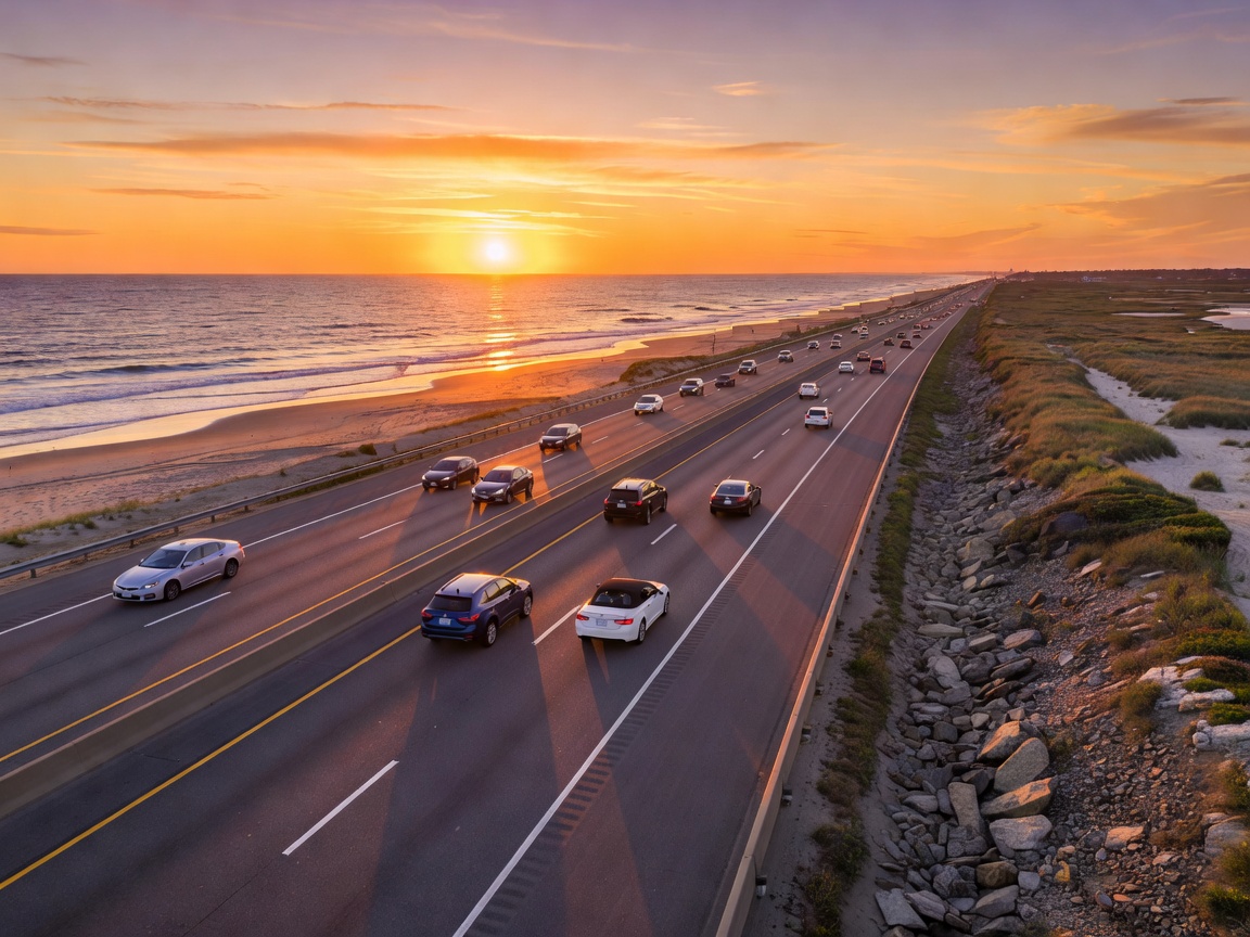 Sunset Coast 5-Lane Ocean Parkway